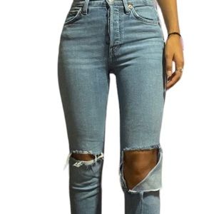 Re/done high waisted jeans